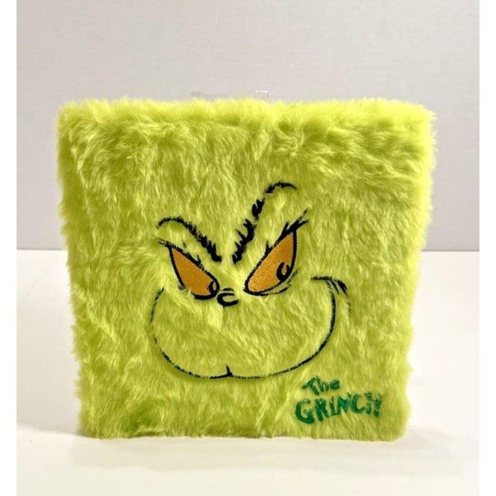 The Grinch Eyeshadow Palette 16 Colors Mirror Green‎ Plush Cover 2024 Dr Seuss